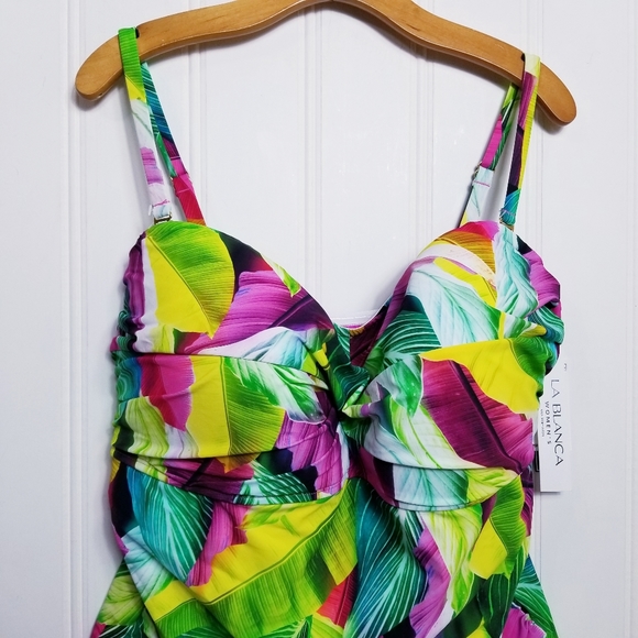 La Blanca | Swim | La Blanca Tropical Rain Onepiece Swimsuit 22w New | Poshmark